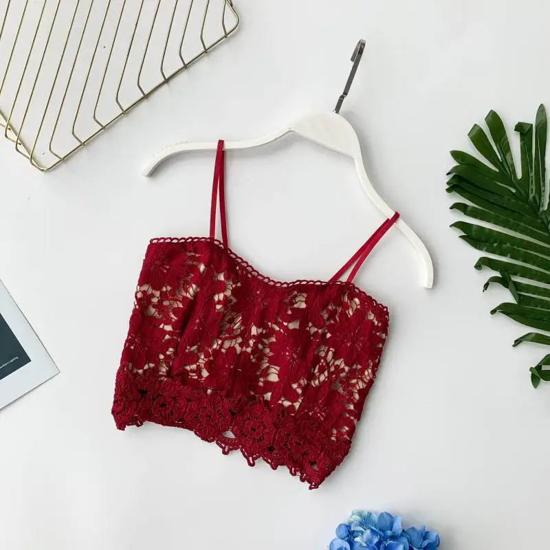 Сексуальная женская уличная майка 2019 летняя кружевная с v-образным вырезом