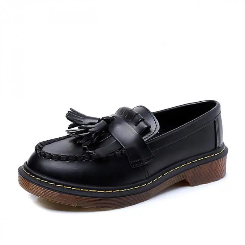 New Arrived Woman Brogue Shoes Tassel Flats British Style Leather Creepers Zapato Mujer Plus Size | Обувь