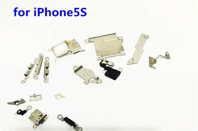 Полный корпус внутренний маленький металлический Железный для iPhone 5 5c 5S 6 6s 7 8 plus X маленький держатель защитный экран на опоре пластина набор деталей для телефона