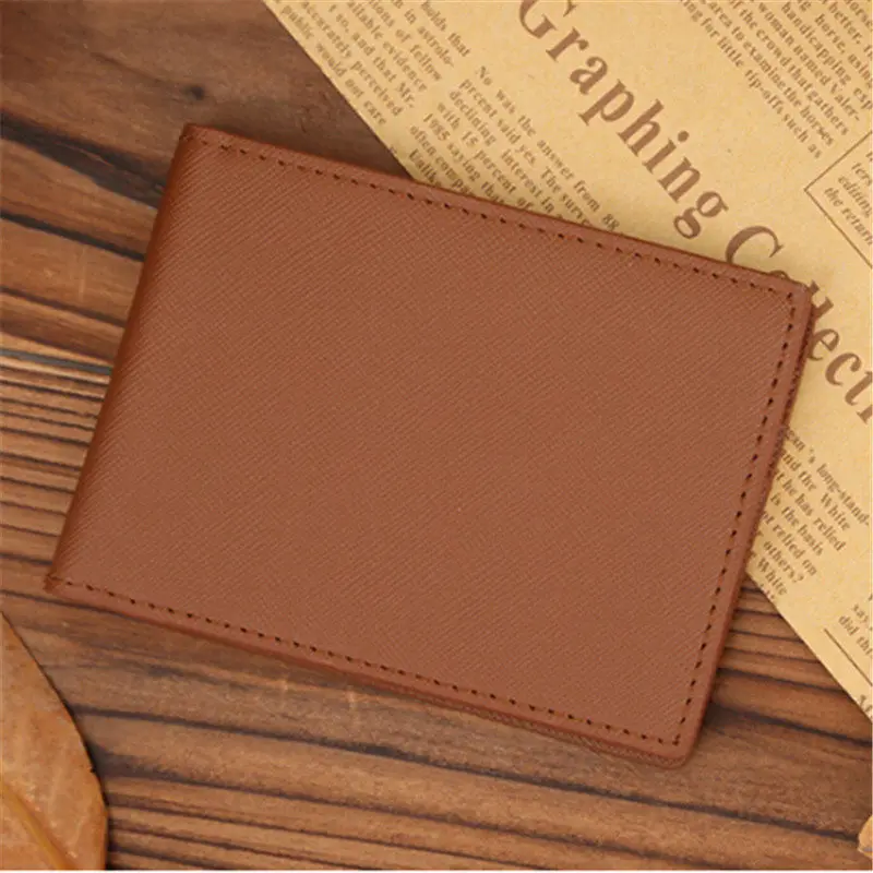 Coffee color Тонкий минималистичный удобный короткий дизайнерский брендовый модный мужской кошелек, мужской клатч, кошелек, сумка, зажим для денег, Perse Walet Cuzdan Vallet - Цвет: Coffee color