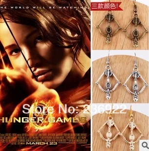 Модные ювелирные изделия винтажные очаровательные Голодные игры серьги с бантом