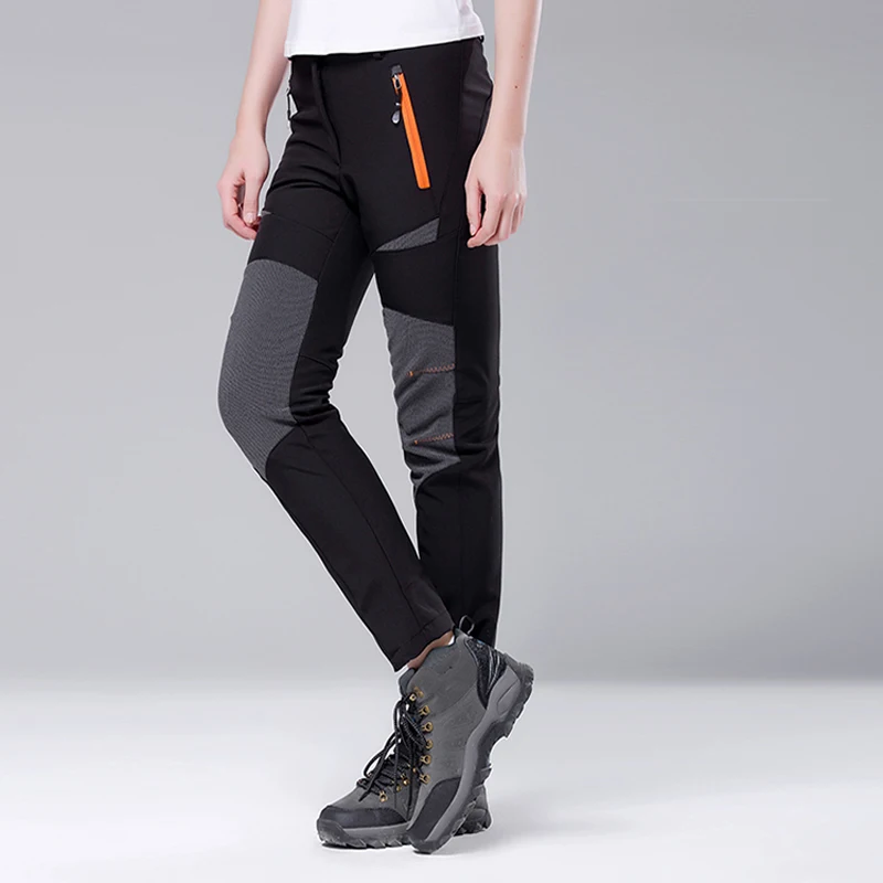 Водонепроницаемые флисовые зимние походные брюки для мужчин теплые лыжные