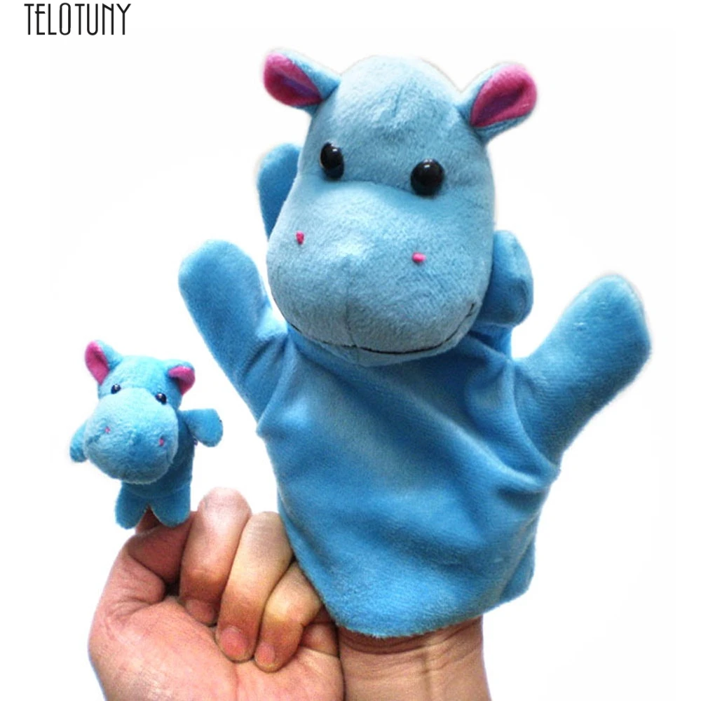 

TELOTUNY baby adult funny hand&finger puppets cloth toys 2Pcs Even Storytelling Good Toys Hand Puppet for Baby's Gift Z0202