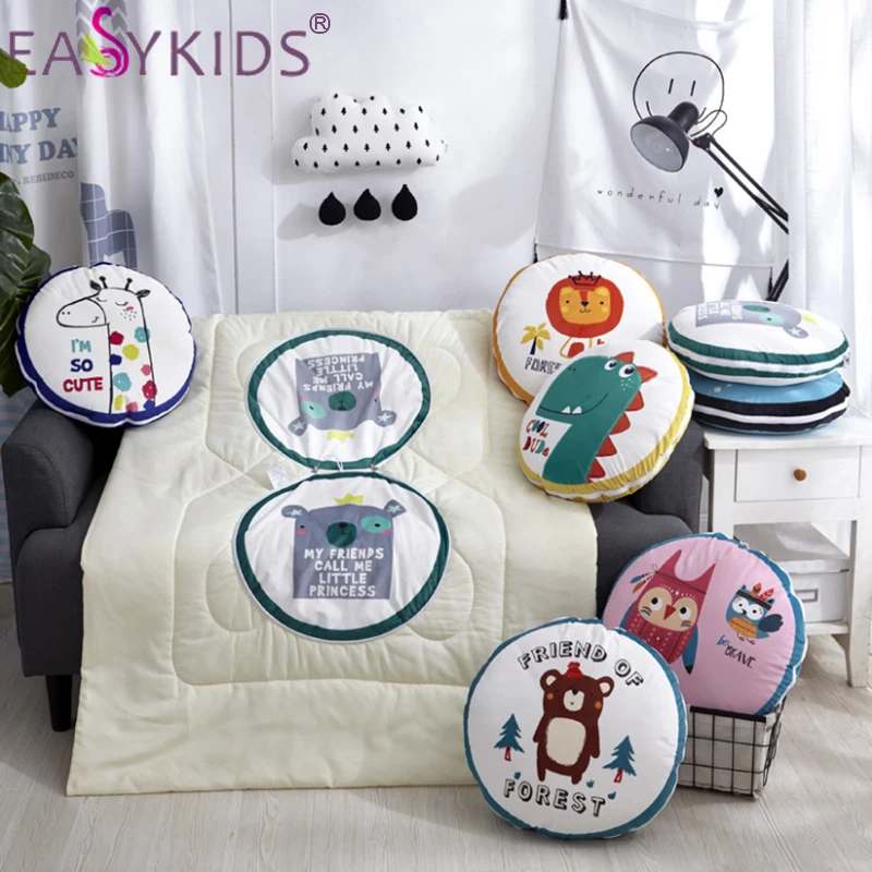 2 в 1 мультяшная плюшевая игрушка-подушка детский игровой коврик детское мягкое