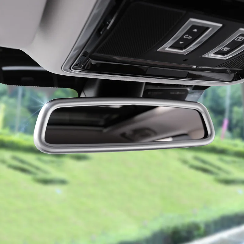 

ABS Chrome For Land Rover Discovery 4 Range Rover Sport Evoque Discovery Sport Stickers Car Interior Rearview Mirror Trim Cover