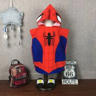 Disney 50x100cm Children's Cotton Cartoon Spider-man Frozen Elsa Anna Cars bath towel baby boy girl beach towel cloak towel gift