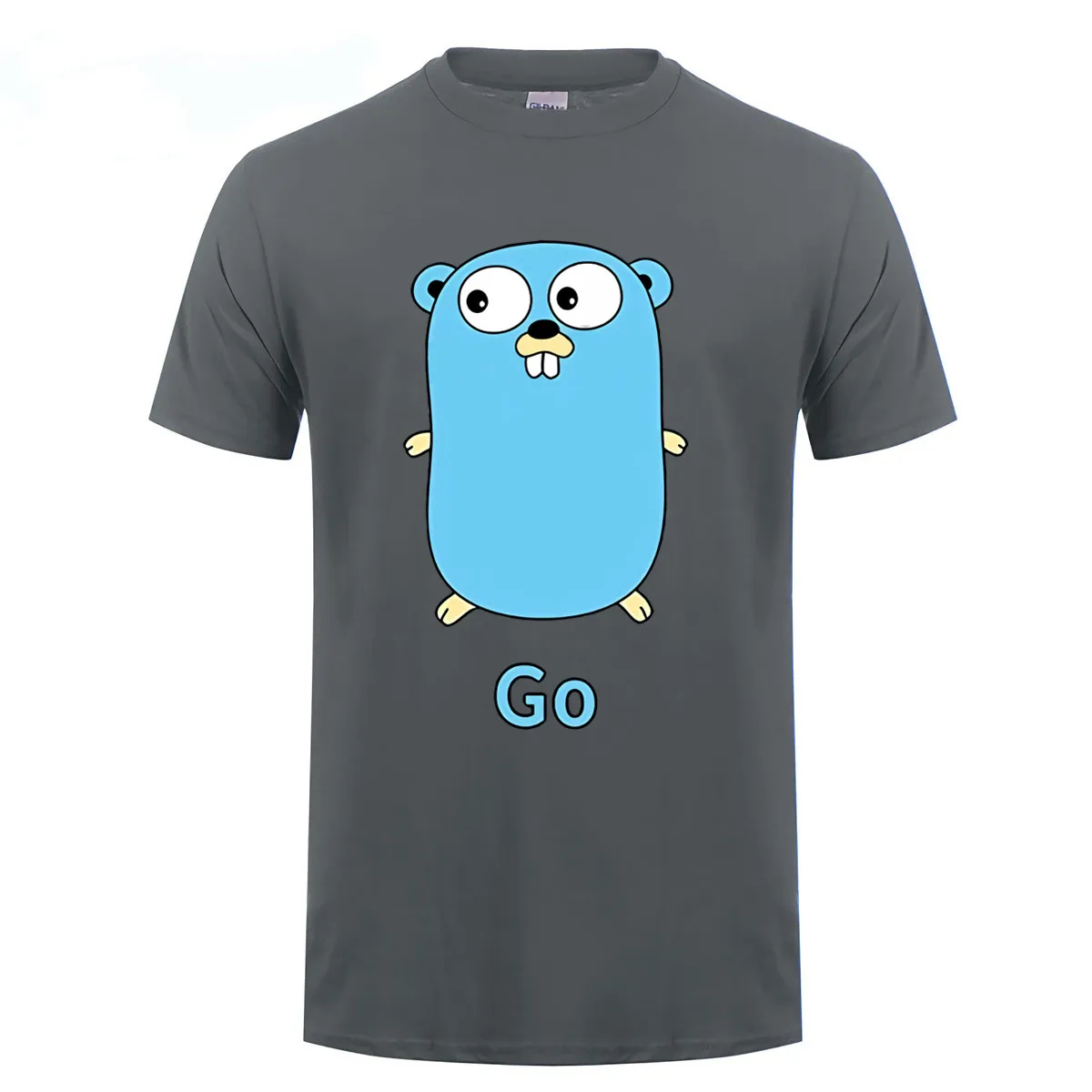 GILDAN Golang gopher Футболка мужская футболка Повседневная хлопковая с круглым вырезом