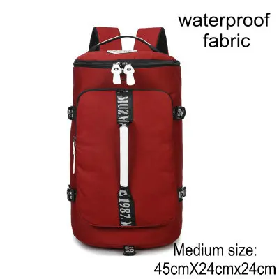 45cmX24cmX24cm Женская дорожная сумка, сумка для багажа, водонепроницаемая, холщовая, с принтом, рюкзак, упаковка, кубики, холщовые сумки для багажа, сумка для выходных - Цвет: 45cmX24cmX24cm