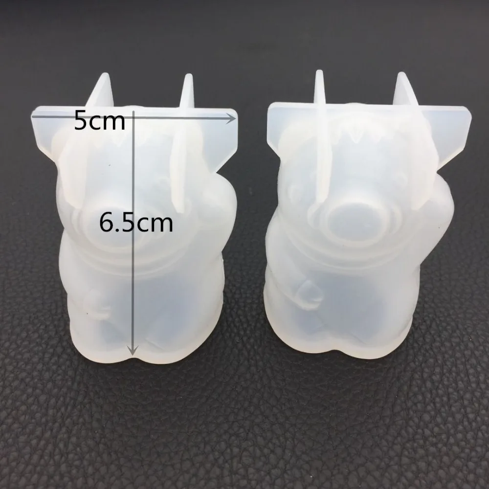 DIY Кристальный гель стерео 3D зеркало молиться пресс формы свинок Ароматические