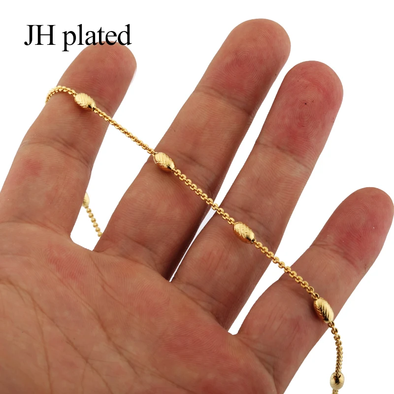 JHplated Африканские модные золотые ожерелья длиной 45 см женские и мужские подарки