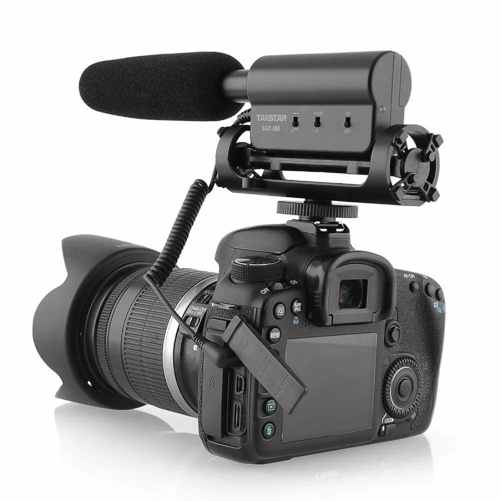 

Takstar SGC-598 Condenser Microphone Interview Video Recording Mic for Nikon Canon DSLR Camera Vlog Mic sgc 598 Filmmaking