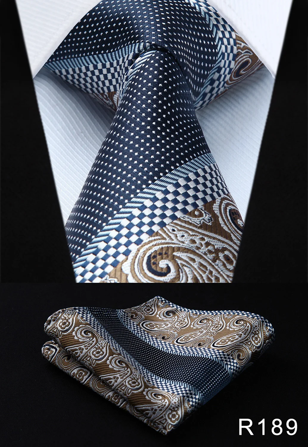 Платок классический свадьбу Мужская Мода Пейсли 3.4 &quotшелк Тканые свадьба Для