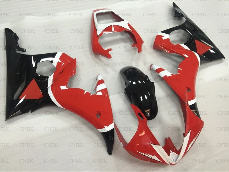Обтекатели для YZFR6 2003 2005 YZF600 R6 04 05 черные красные Abs неокрашенные|Полные комплекты