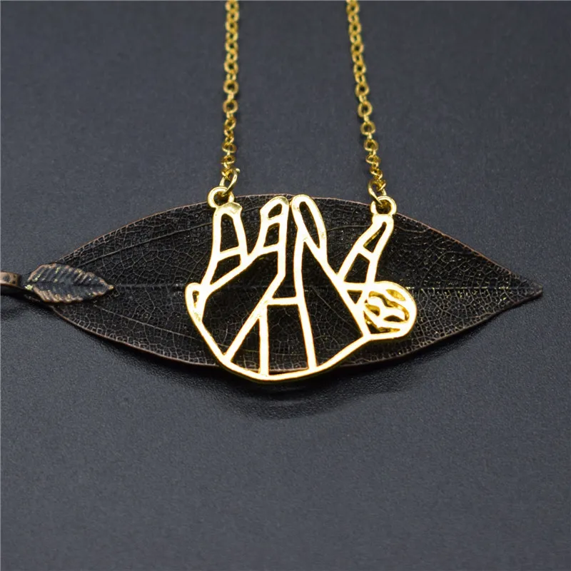 Ожерелье с подвеской в виде оригами 4 цвета