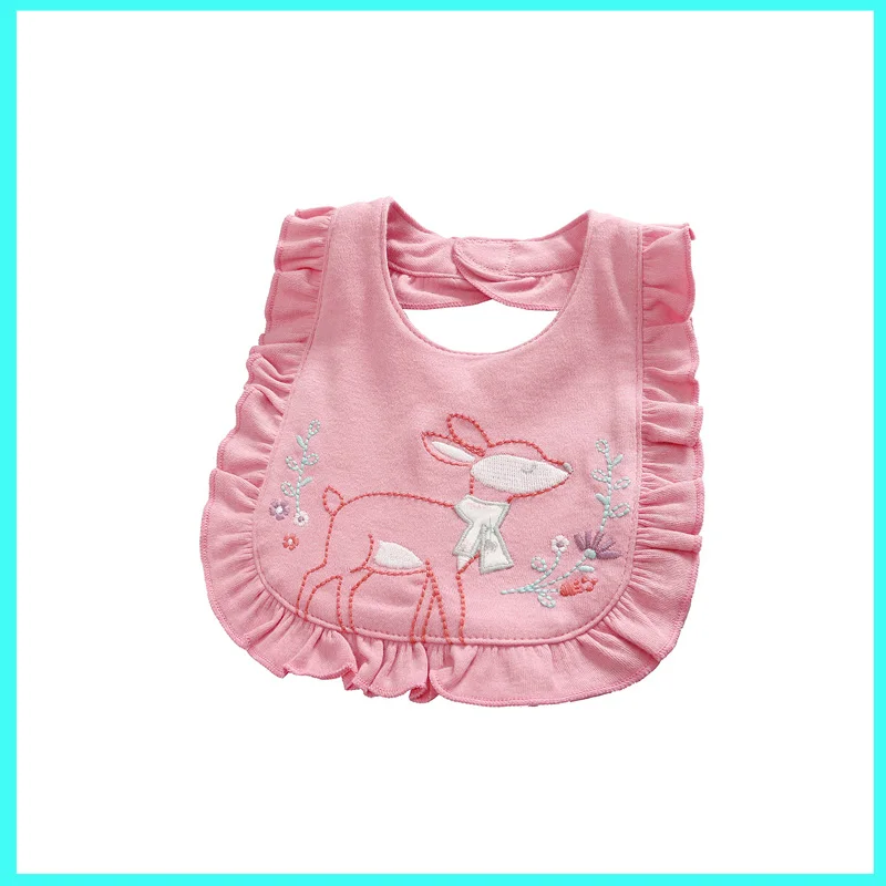 Комплект одежды для новорожденных девочек: футболка + нагрудники штаны|conjunto infantil