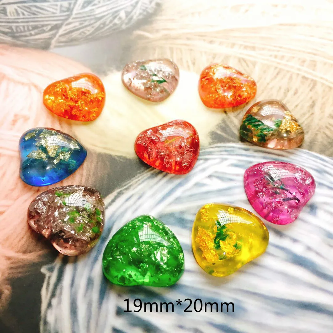 Японские и южнокорейские смешанные янтарные полимерные стеклянные серьги