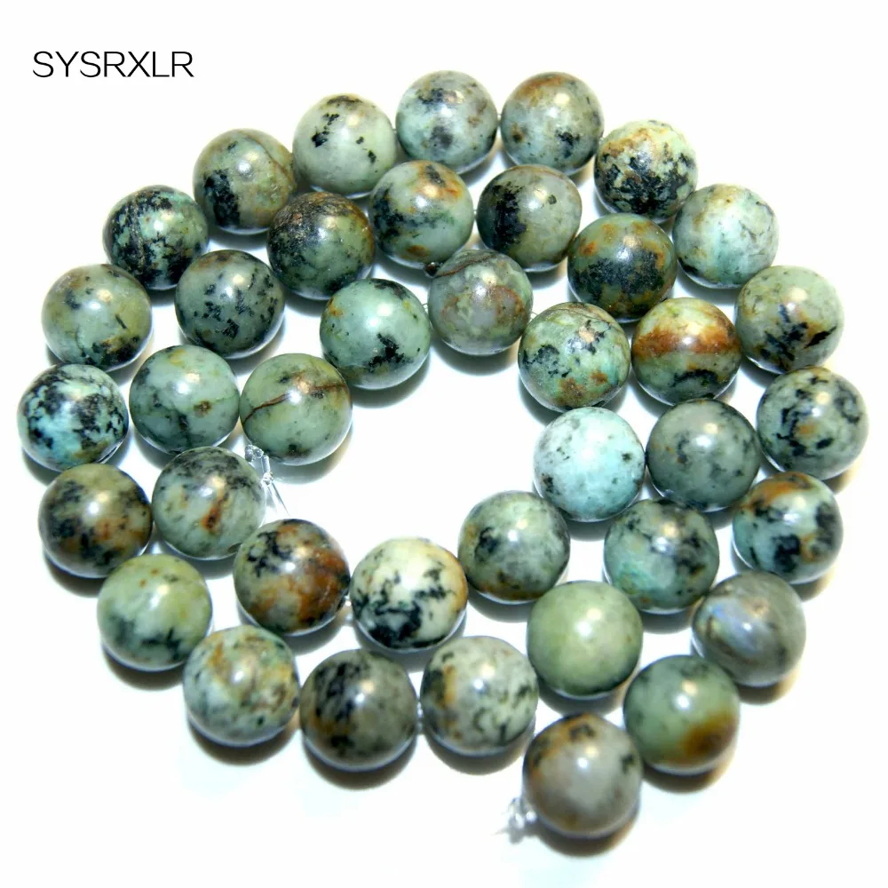 Wholesale New Fashion Natural Stone Round Loose For African Beads Bling Diy Bracelet Necklace Do 4 6 8 10 12 MM | Украшения и