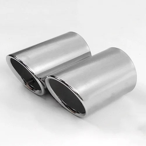 2pcs Silver Автомобильный задний наконечник трубы для Toyota Camry XV70 SE XSE спортивный глушитель из нержавеющей стали - Цвет: 2pcs Silver