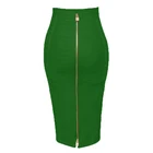 Плюс Размеры XL XXL Для женщин летние модные, пикантные молнии неоновый зеленый повязная юбка 2019 карандаш юбка конфетного цвета Ночные Клубные юбки Для женщин