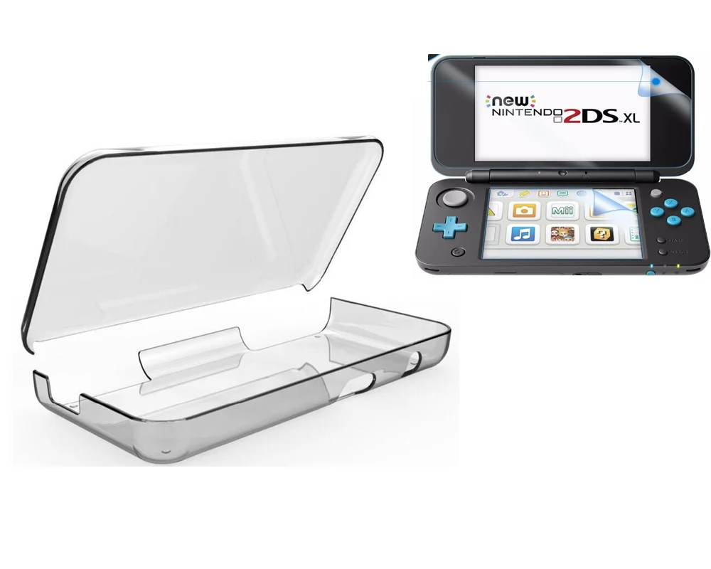 Жесткий прозрачный защитный чехол с защитой от царапин для Nintendo 2DS XL/2DS LL|case for|2ds hard