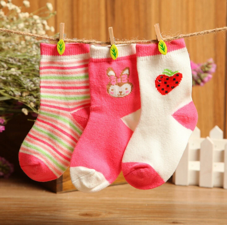 (3 pairs/lot)baby sock lot 0-3T fashion boys girls baby socks cartoon newborn kids cotton for sping autumn winter | Детская одежда и