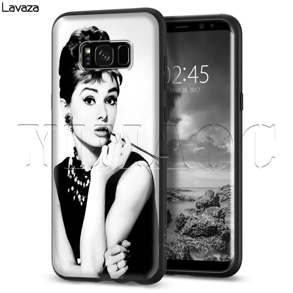 Lavaza Audrey Hepburn Case for Samsung Galaxy S6 S7 Edge J6 S8 S9 S10 Plus A3 A5 A6 A7 A8 A9 Note 8 9 |