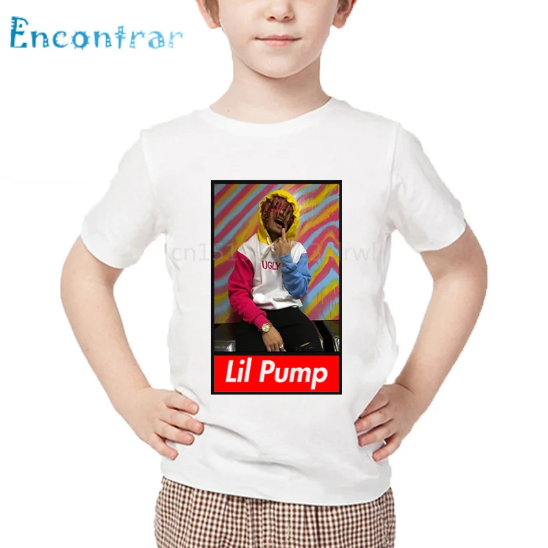 Детская забавная Футболка с принтом Singer Lil Pump футболка в стиле хип-хоп летние