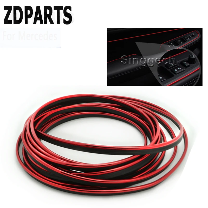 Наклейка для внутренней отделки автомобиля ZDPARTS 3 м для Volkswagen VW Golf 4 5 7 6 MK4 Honda Civic 2006-2011 Accord 2003-2007, чехол