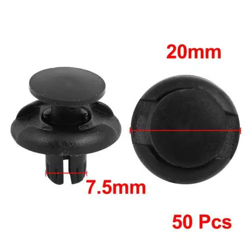 50pcs Adeeing 25 шт. 30 шт. 50 шт. переднее крыло нажимной фиксатор зажимы 91501-S04-003 для Honda Acura авто крепеж и зажим - Название цвета: 50pcs