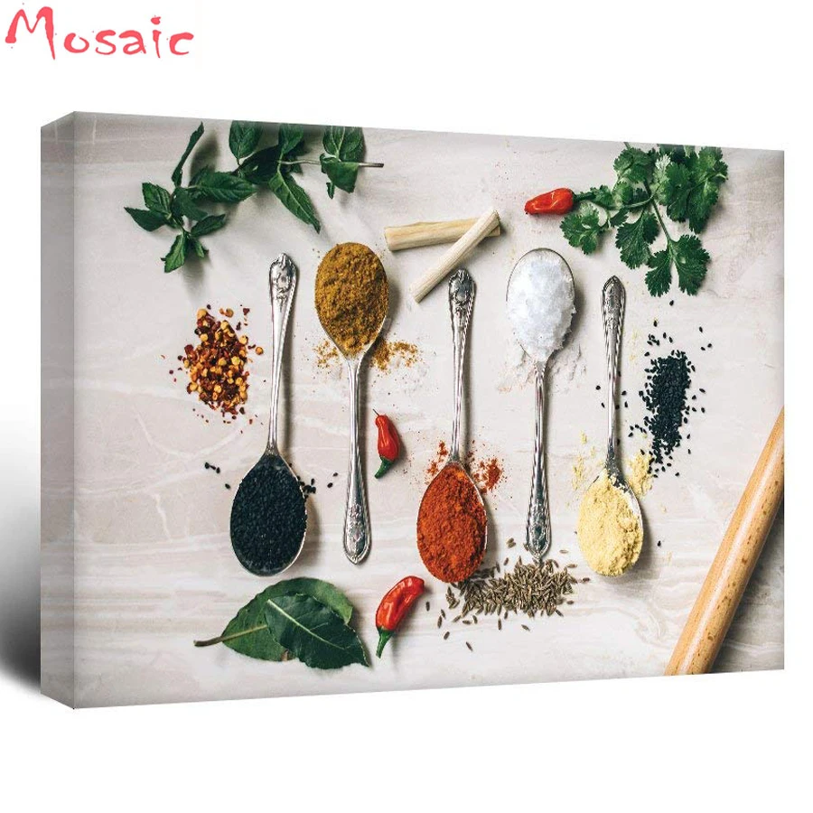 

Полная, квадратная, сверлильная, алмазная вышивка, 5D, алмазная живопись, приправа, вышивка крестиком, Алмазная мозаика, рукоделие, рукоделие