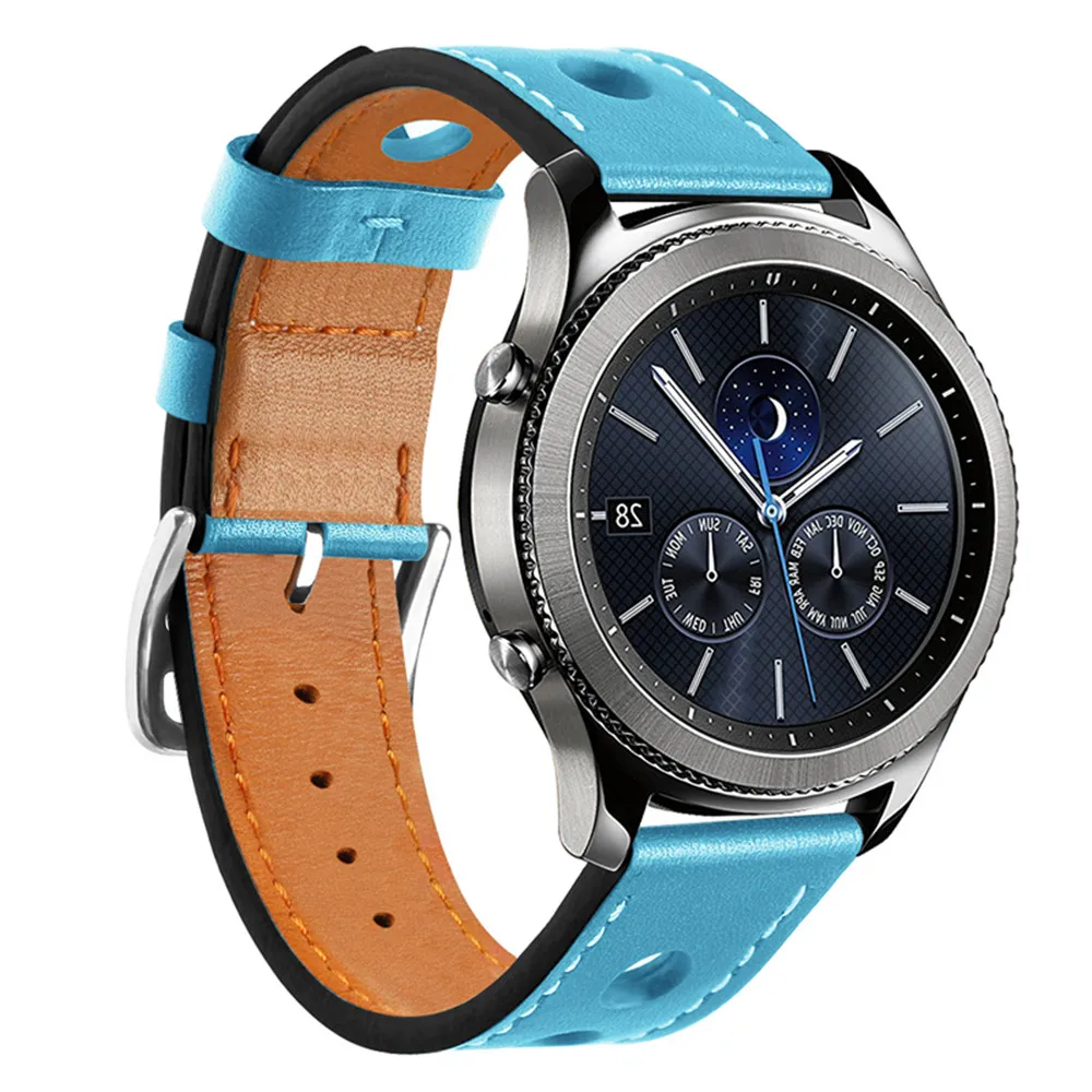 Кожаный ремешок для Samsung Galaxy watch 46 мм/Gear S3 Frontier/Classic 22 мм часов correa Gear S 3 браслет на