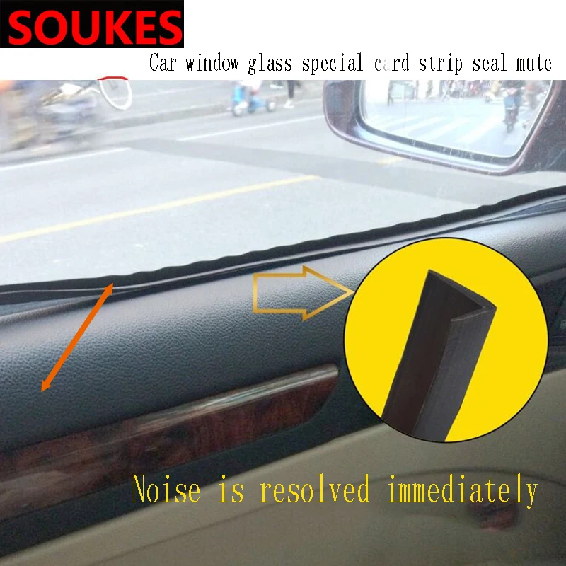 1M 1 Car Window Seam Gap Sealing Protection Strip For Ford Focus 2 3 1 Fiesta Mondeo Kuba Ecosport Mini Cooper R56 R50 R53 F56