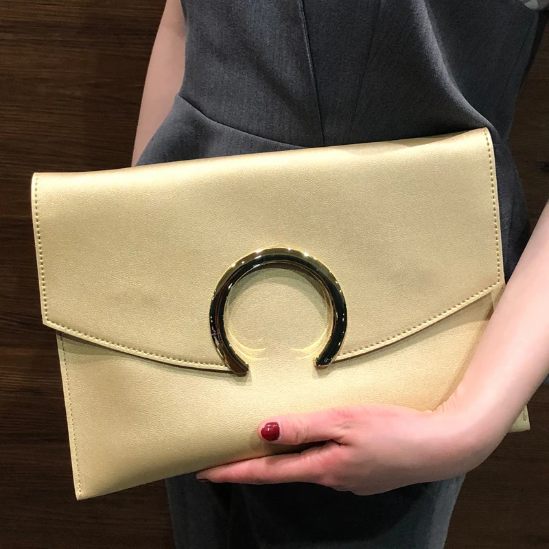 Женская сумка клатч из искусственной кожи однотонная повседневная женская