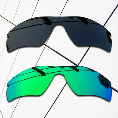 Black and Green E.O.S поляризованные Сменные линзы для солнцезащитных очков с радаром Оукли-цвета - Цвет линз: Black and Green