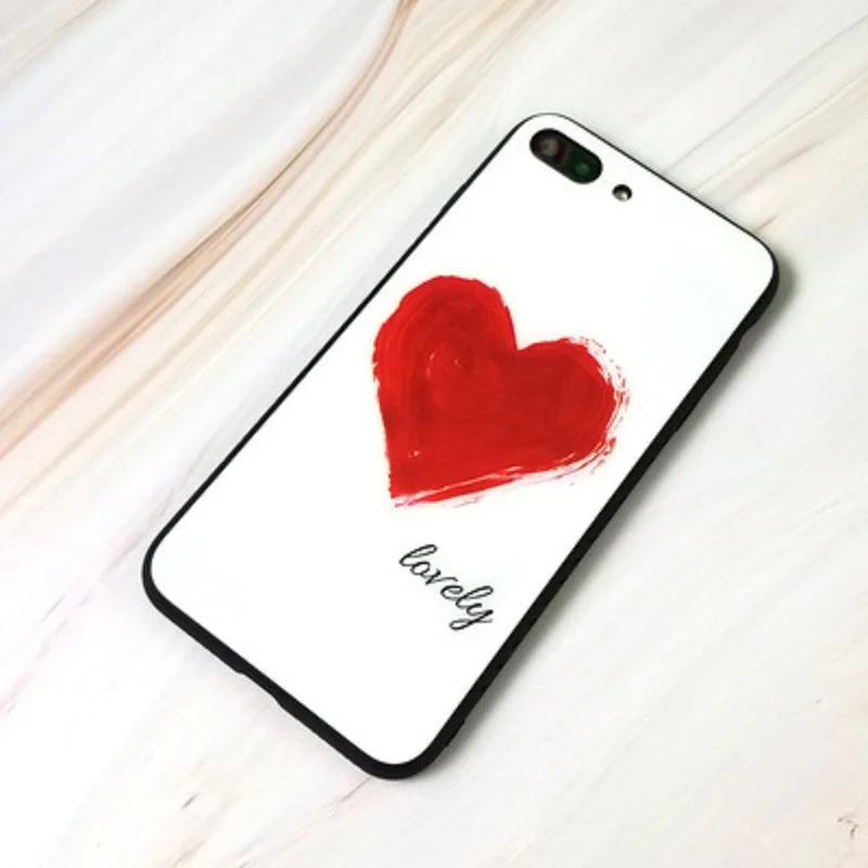 Чехол для iPhone x 7 8 6 Plus 6s 5s летний арбуз лимонное сердце пара чехлов жесткое стекло