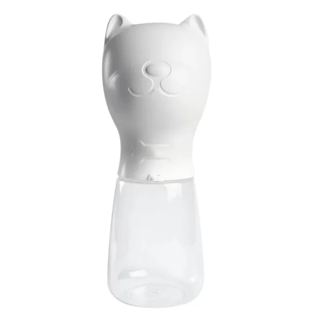 Bulldog White 350 мл портативная бутылка для воды для питомцев собак дорожная миска для собак для щенков кошек водная напольная чашка дозатор для воды для собак питатель - Цвет: Bulldog White