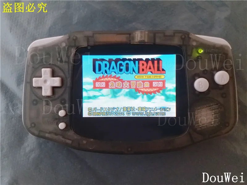 Для nintendo GBA подсветкой Ручной игровой консоли с логотипом черный прозрачный