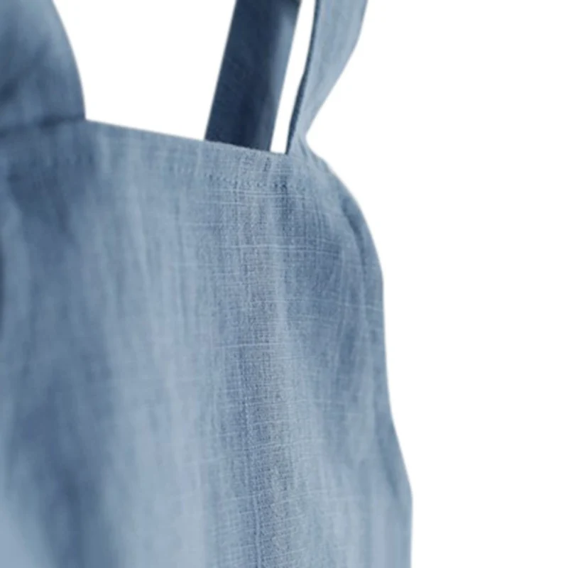 Милые летние подтяжки для маленьких девочек и мальчиков детская мягкая льняная