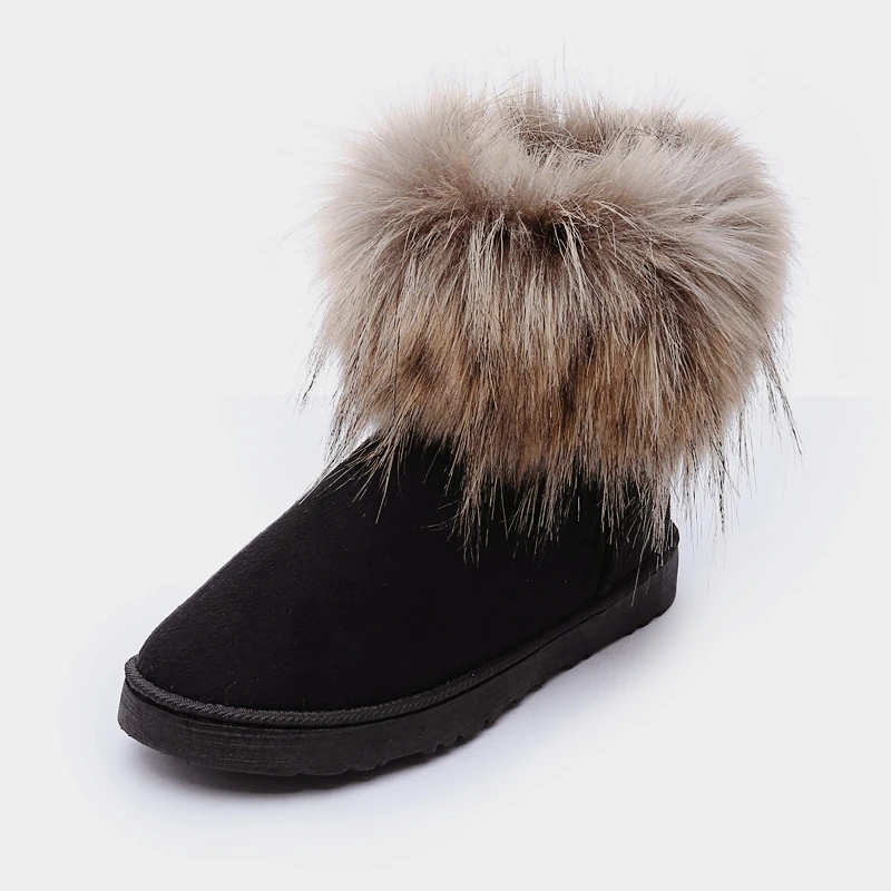 Snow Boots work shoes 2016 Plush New Fashion Lace Up Brand Designer Luxury Ladies Felt Casual Flats Platform Women Autumn Large | Обувь