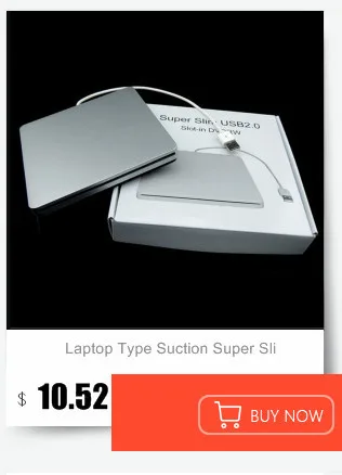 Тип ноутбука всасывания супер тонкий USB 2,0 Слот во внешнем DVD горелке внешние диски коробка корпус чехол акции