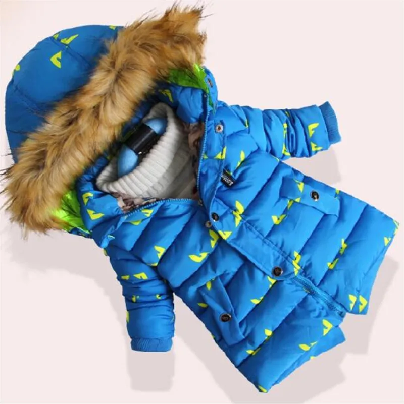 Weoneit/зимняя куртка для мальчиков Детский пуховик пальто с капюшоном парки