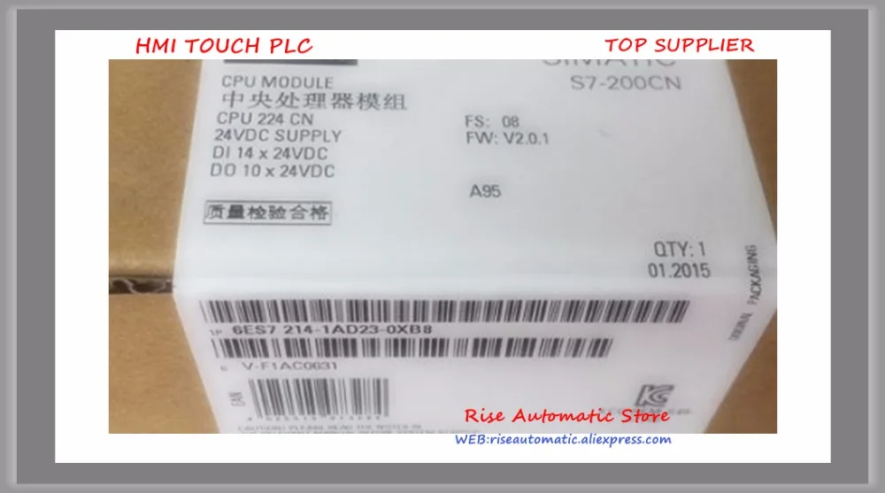 Оригинальный S7 200CN 6ES7214 1AD23 0XB8 CPU224 компактный блок питания постоянного тока 14 DI DC/10
