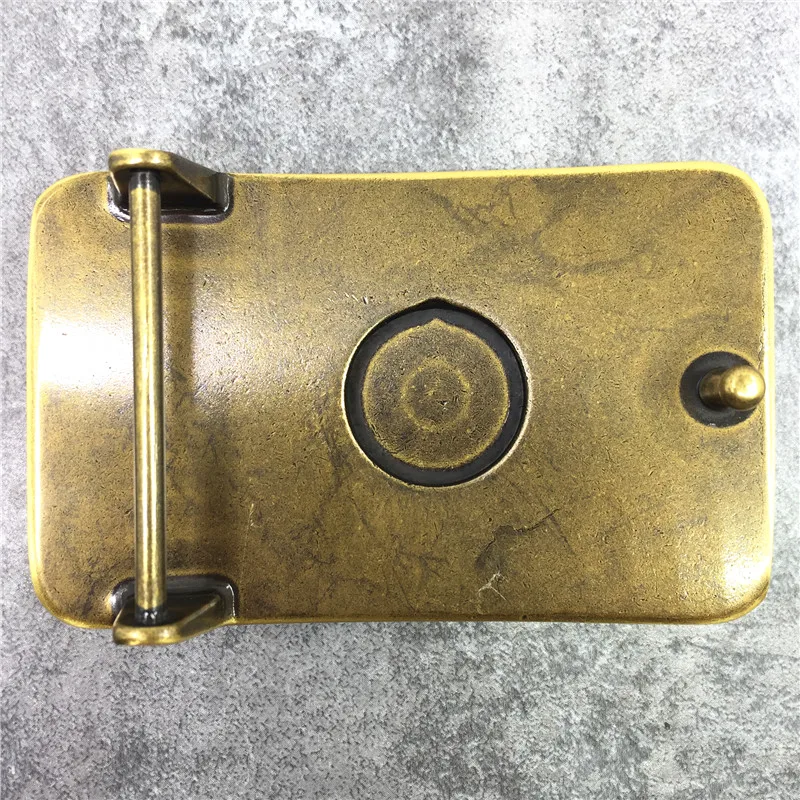 

100% Solid Brass High Quality Male Belt Buckle Chinese Style Smooth Belt Buckle For Man Leather Belt BK0584