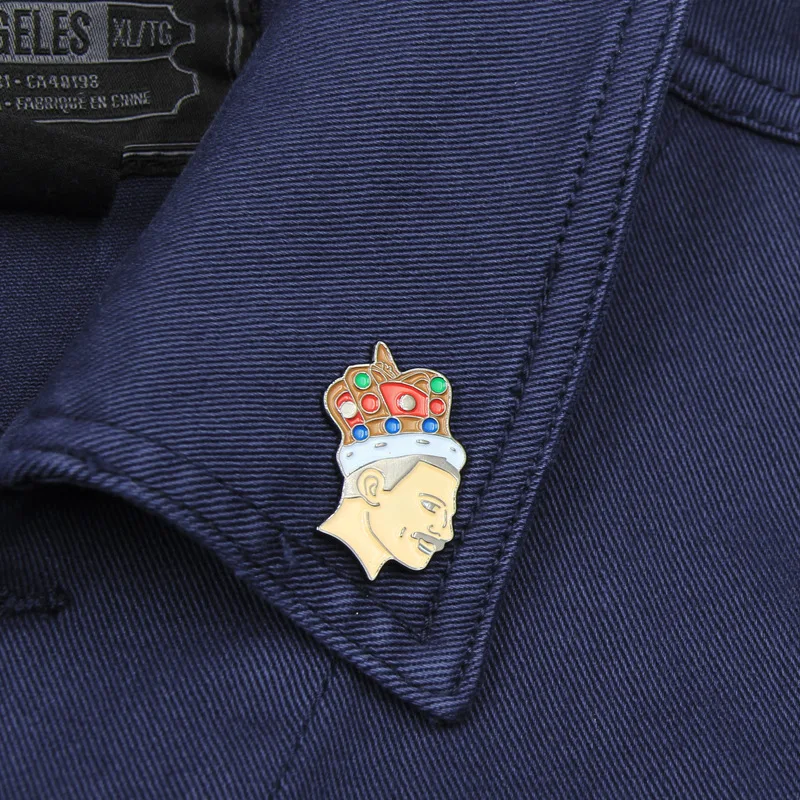 2 см брошь в одежде королева классическая рок-группа Фредди Меркурий игрушка