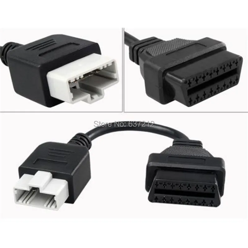 Пересылка Для Honda 5 Булавки мужчины к БД OBD2 OBDII DLC 16 Булавки 16 Булавки Женский автомобиля диагностический инструмент адаптер конвертер кабель
