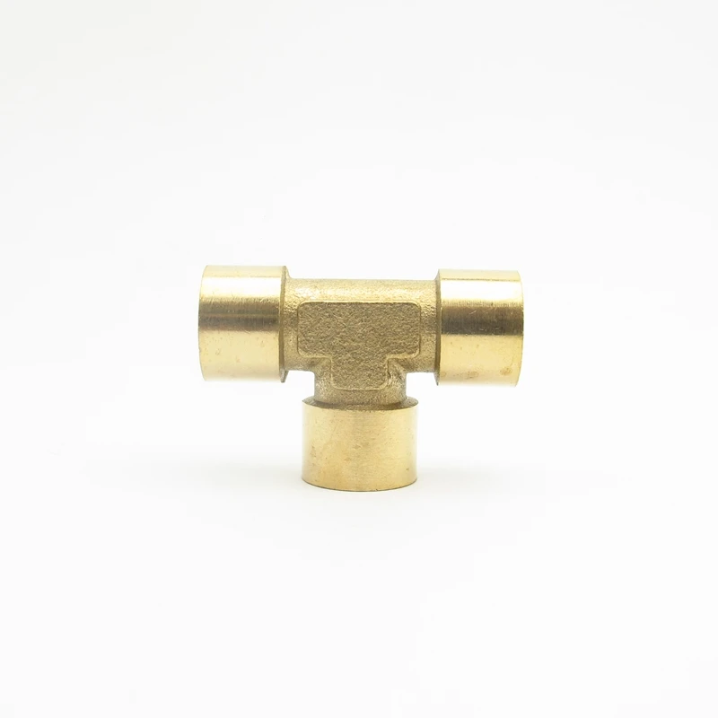 1/8&quot BSP Female Thread Tee Type 3 Way Brass Pipe Fitting Adapter Coupler Connector For Water Fuel Gas | Обустройство дома