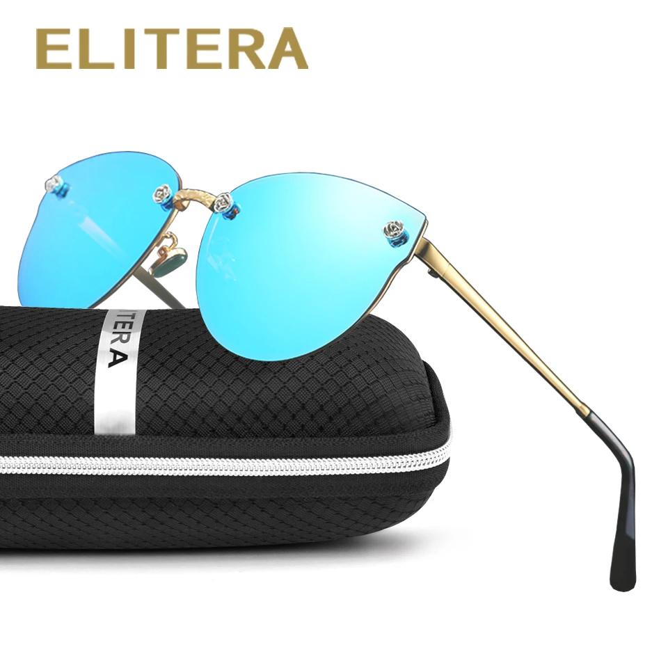 ELITERA брендовые новые модные солнцезащитные очки поляризованные в форме кошачего