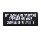 Черные вышитые буквы, 10 см, нашивки, значки Мой градус для сумок, джинсов, шляп, футболок, сделай сам, Аппликации, украшения для рукоделия