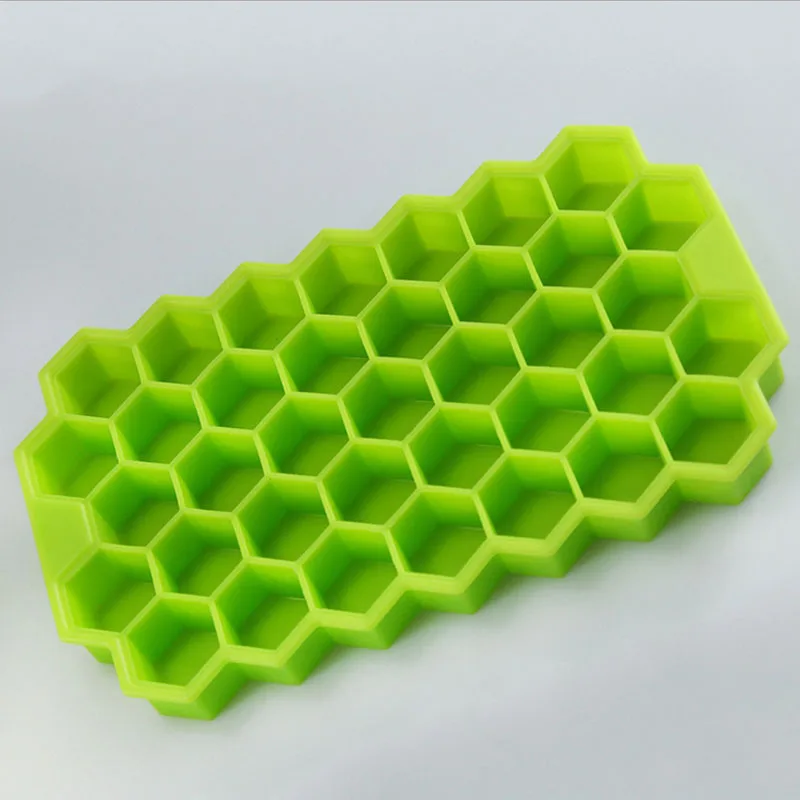 DIY Ice Cube Плесень 37 сетка соты льда лоток силиконовые формы Кухня бар питьевой