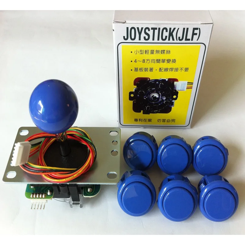 Оригинальный Джойстик Sanwa JLF TP 8YT с 6 OBSF 30 кнопки для Аркада jamma игровой набор|original